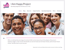 Tablet Screenshot of iamhappyproject.org